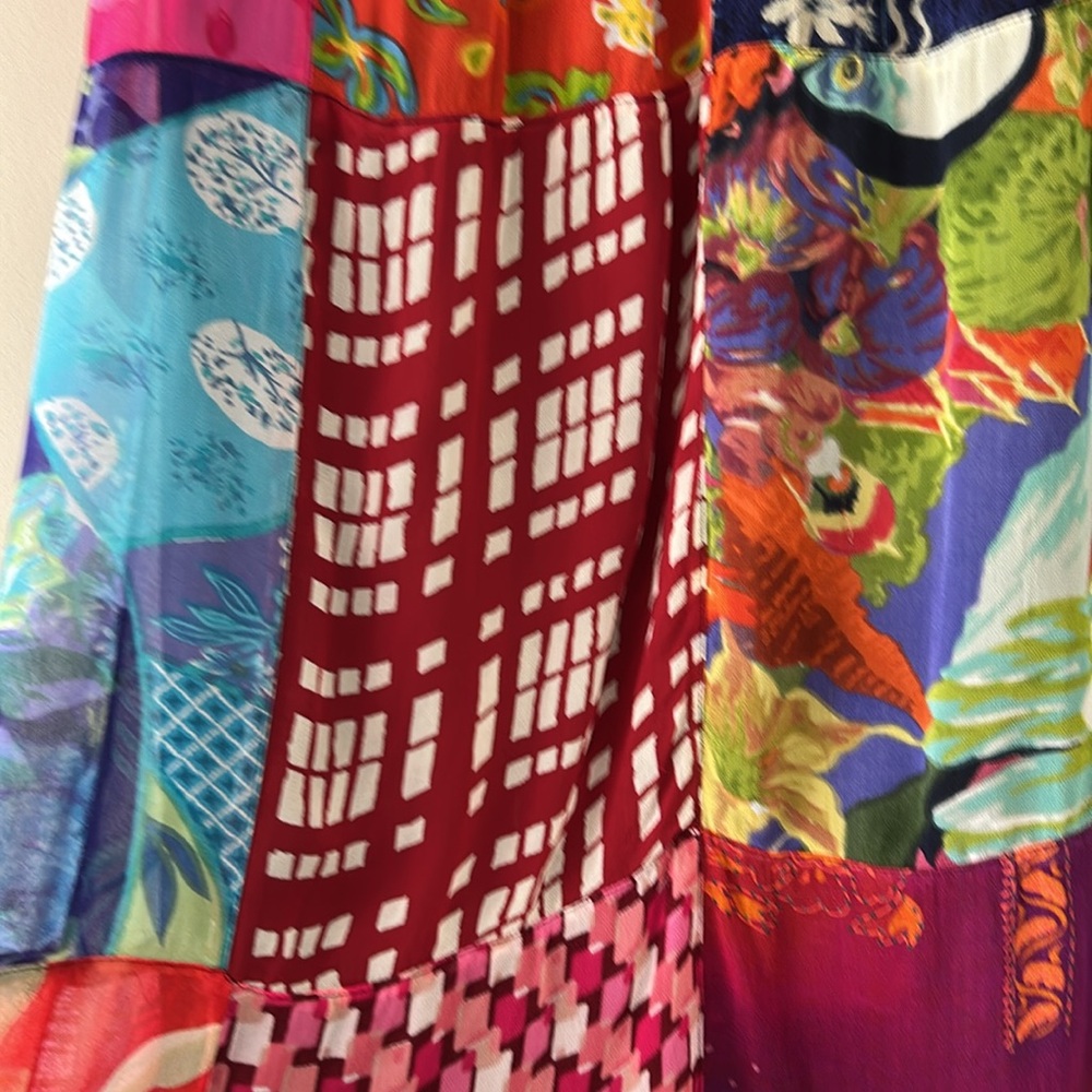 Vintage Sacred Threads Boho Patchwork Maxi Skirt … - image 8